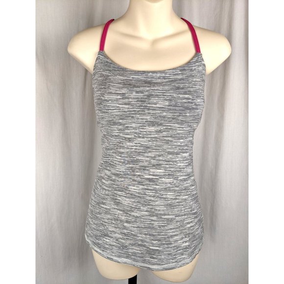 LULULEMON Gray Pink Tank Top S 4 halter strappy - Picture 1 of 4